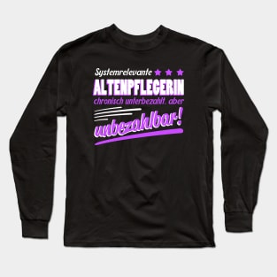 Altenpflegerin Geschenk Long Sleeve T-Shirt